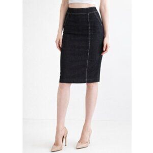 Ralph Lauren Black Jean Pencil Skirt Knee-Length